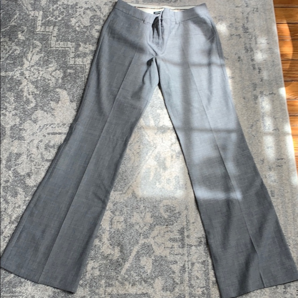 EXPRESS grey bootleg trousers - size 4